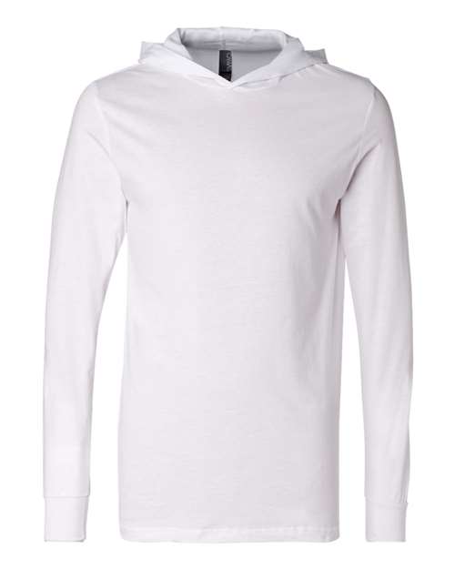 Unisex Jersey Hooded Long Sleeve Tee