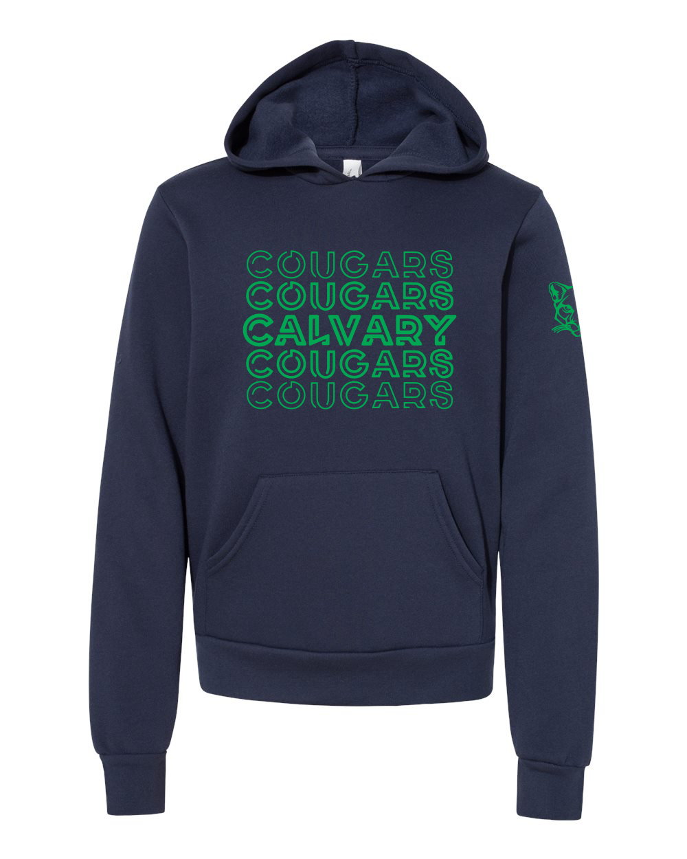Cougars on Repeat: Block Edition - Youth Hoodie