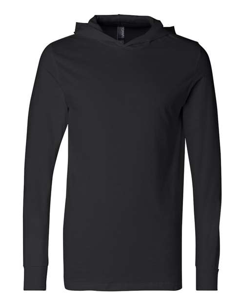 Unisex Jersey Hooded Long Sleeve Tee