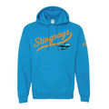 Stingrays Retro  Script Heavy Weight Hoodie (ADULT)