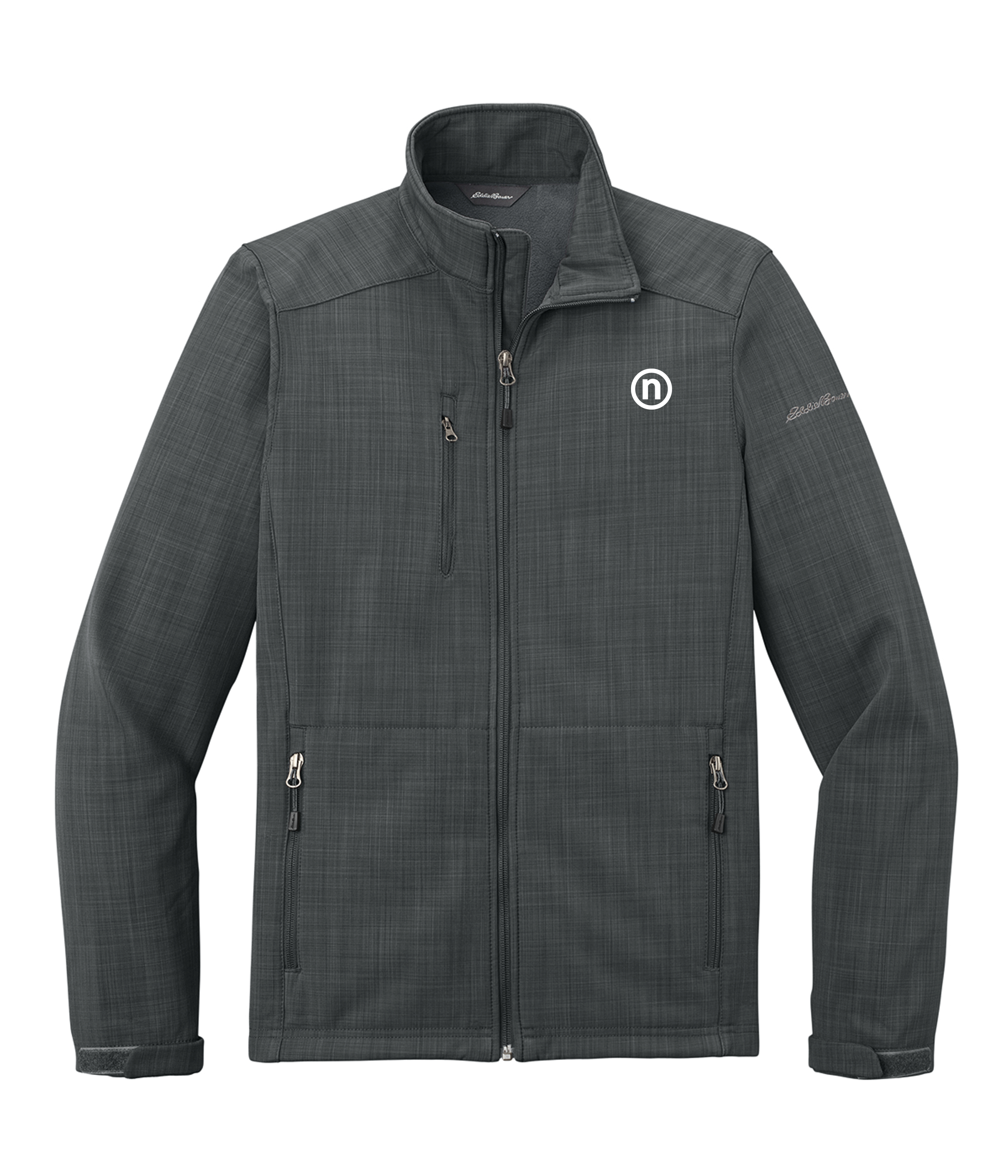 MEN’S SHADED CROSSHATCH SOFT SHELL JACKET