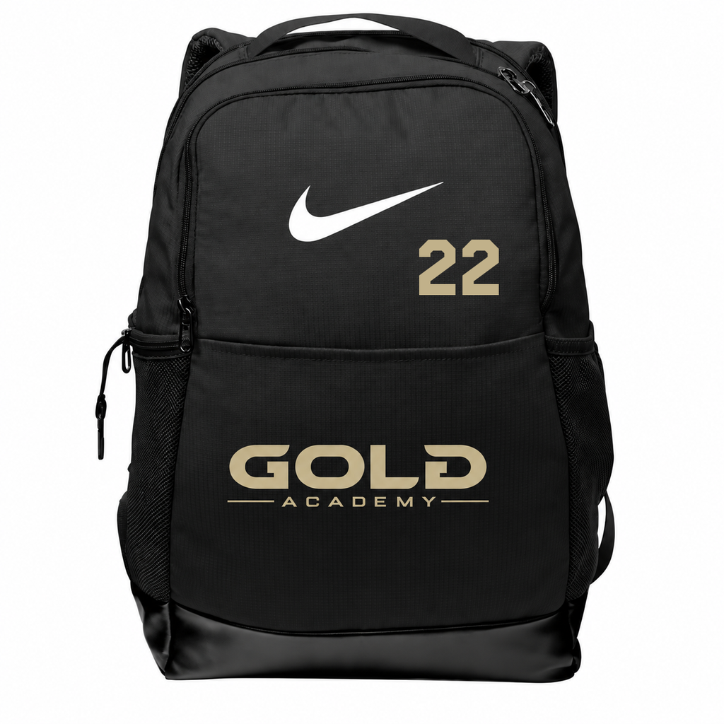 GOLD ACADEMY Nike Brasilia Medium Backpack - CUSTOM NUMBER