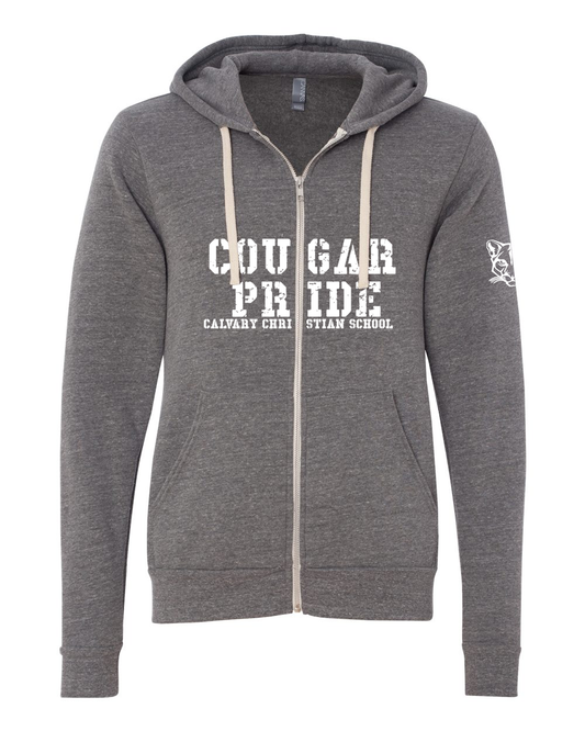 Cougar Pride - Adult Zip Up Hoodie