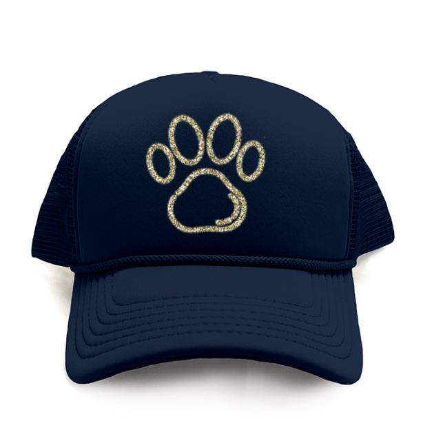 PAW PRINT - GOLD GLITTER